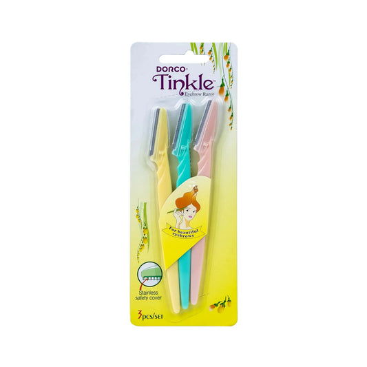 DORCO Tinkle Eyebrow Razors | 3-Pack Precision Dermaplane Tools_Vivareflex_Online