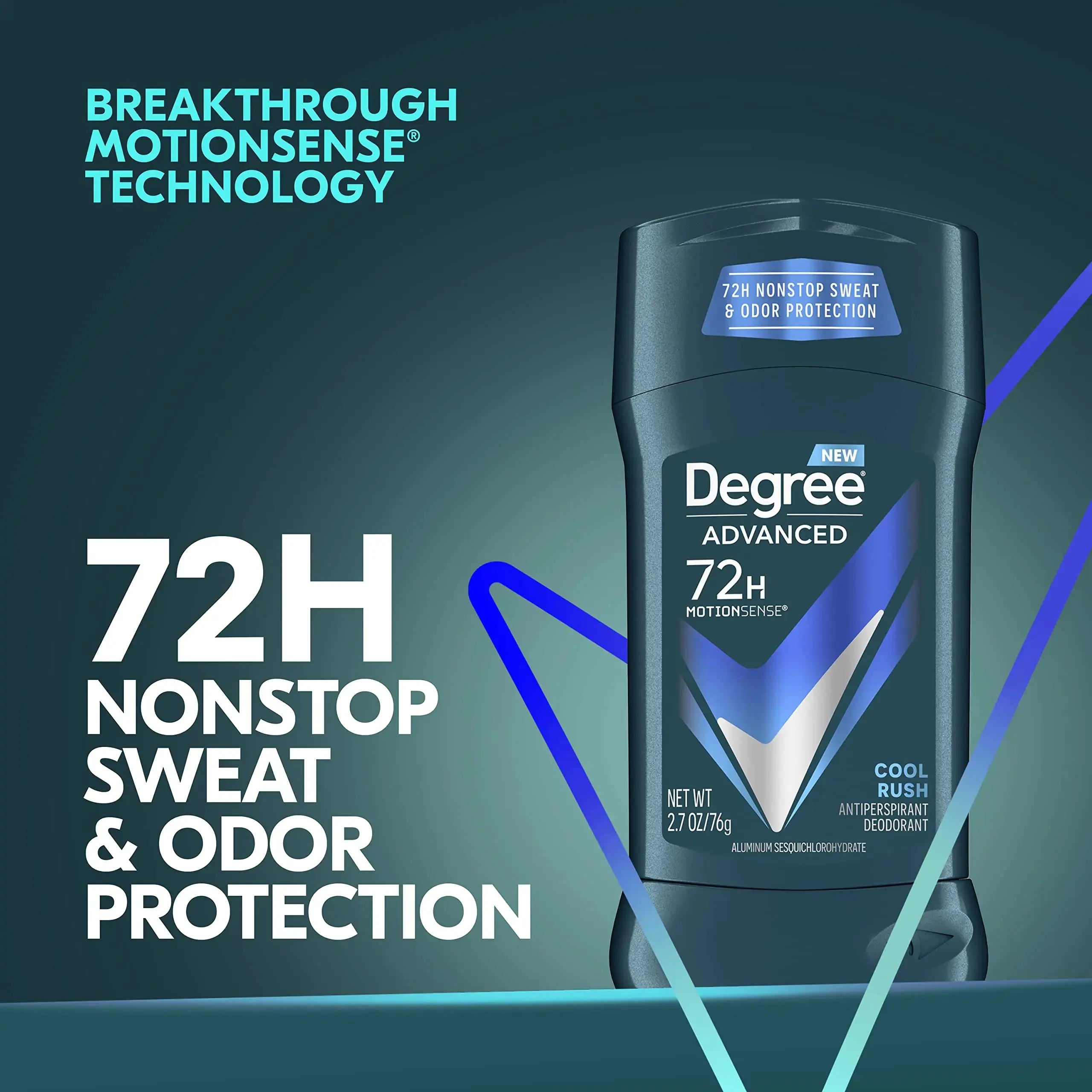 Degree Men Cool Rush Antiperspirant Deodorant - 72-Hour Protection, 4-Pack Vivareflex Online