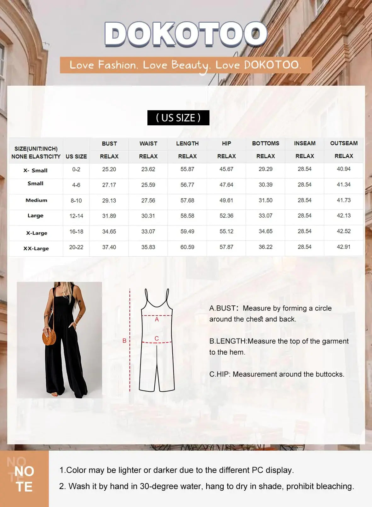 Dokotoo Women's Casual Loose Overalls Jumpsuits One Piece Sleeveless Wide Leg Long Pant Rompers With Pockets X-Small Rose Pink - Vivareflex Online