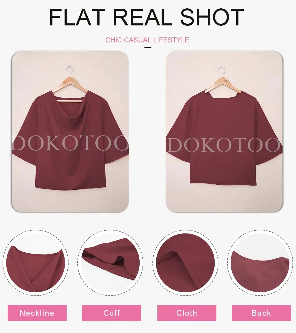 Dokotoo Womens Blouses Tops Short Sleeve_Vivareflex_Online