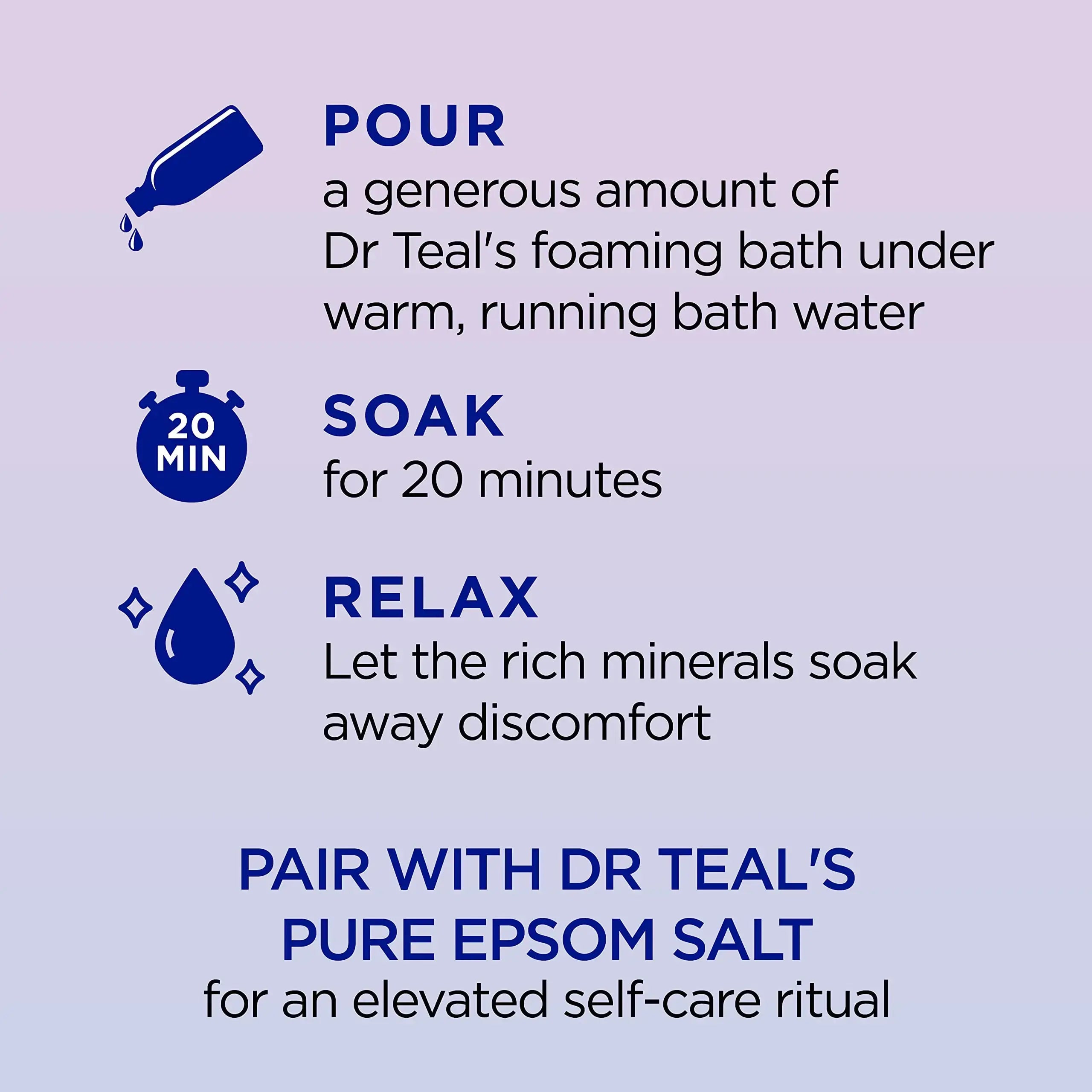 Dr Teal's Foaming Bath Pure Epsom Salt_Vivareflex_Online