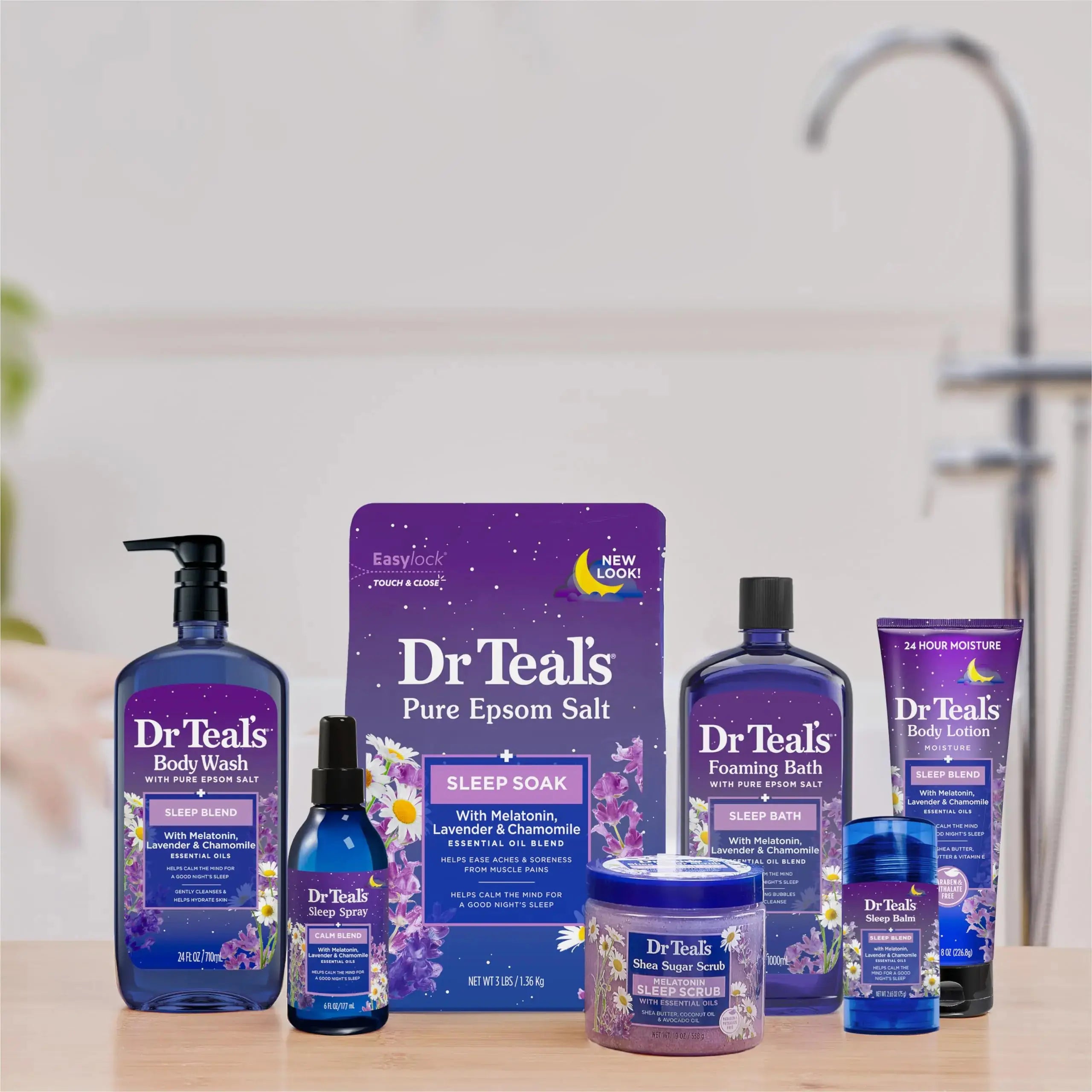 Dr Teal's Foaming Bath with Pure Epsom Salt Sleep Blend_Vivareflex_Online