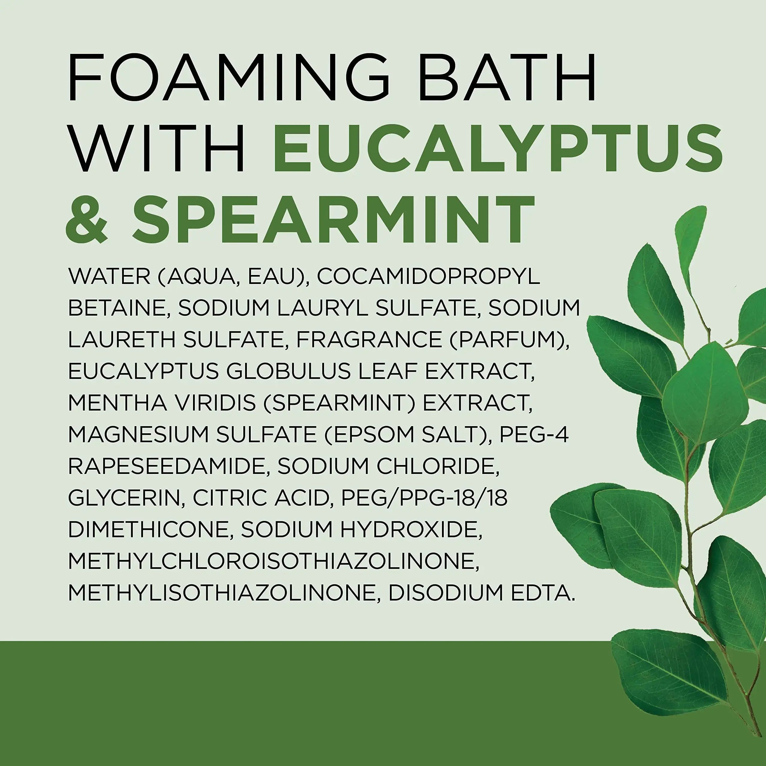 Dr Teal's Foaming Bath with Pure Epsom Salt, Relax & Relief with Eucalyptus & Spearmint - Vivareflex Online