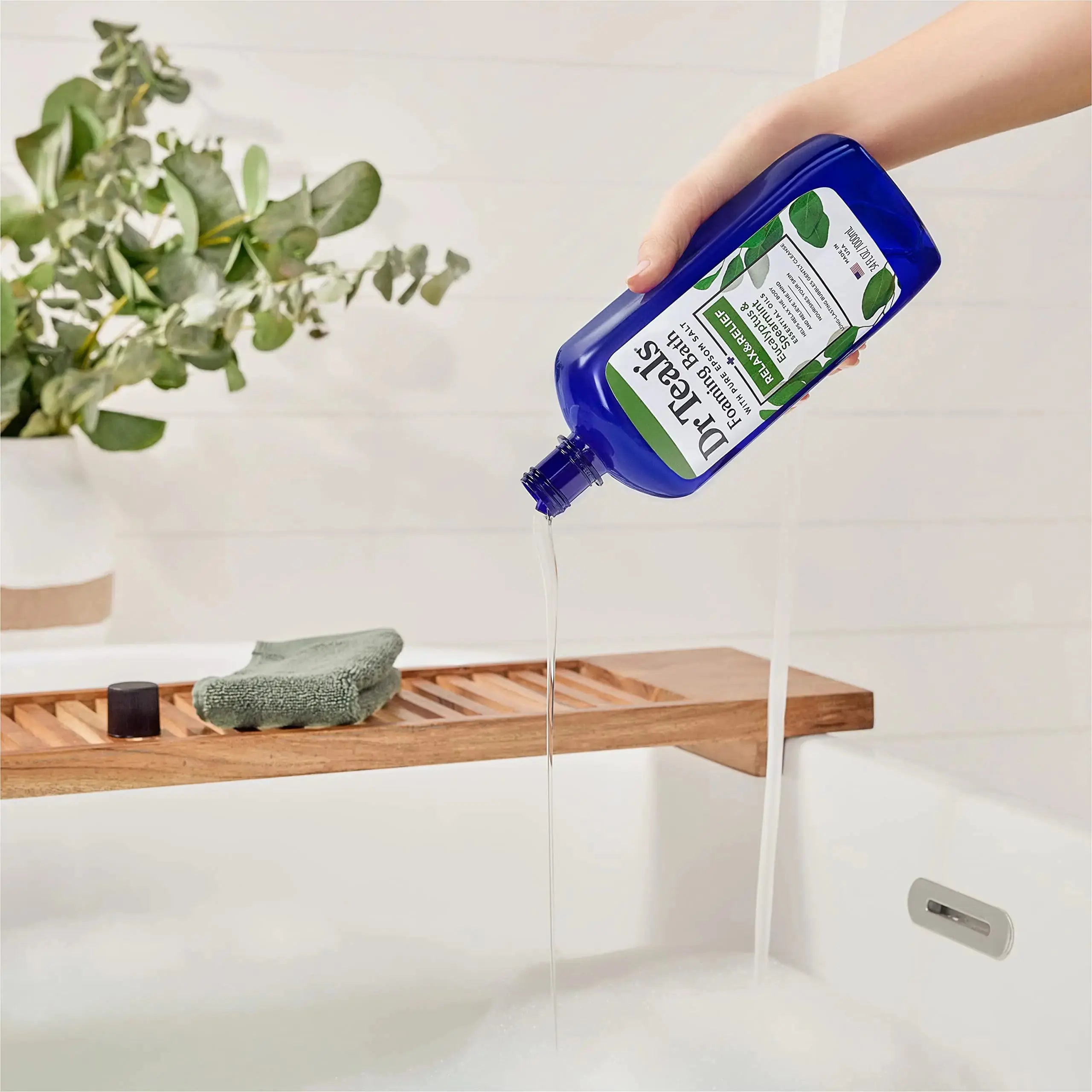 Dr Teal's Foaming Bath with Pure Epsom Salt, Relax & Relief with Eucalyptus & Spearmint - Vivareflex Online