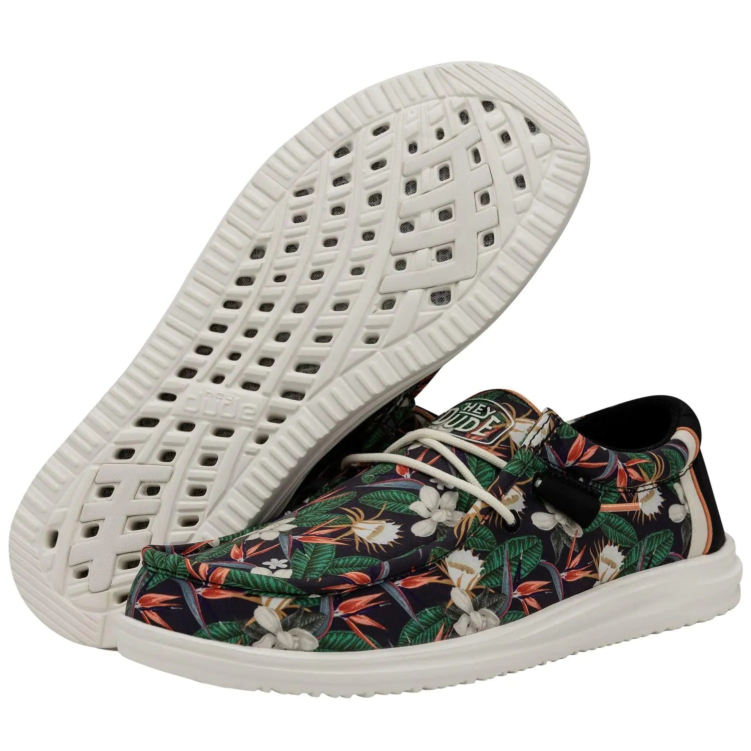 Hey Dude Wally H2O pour hommes | Mocassins pour hommes | Chaussures à enfiler pour hommes | Confortables et légères M13 Bird of Paradise