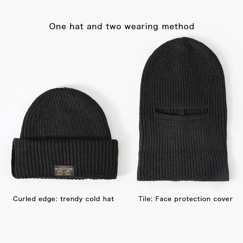 2 In 1 Mask Beanies Men Winter Headgear Vivareflex Online