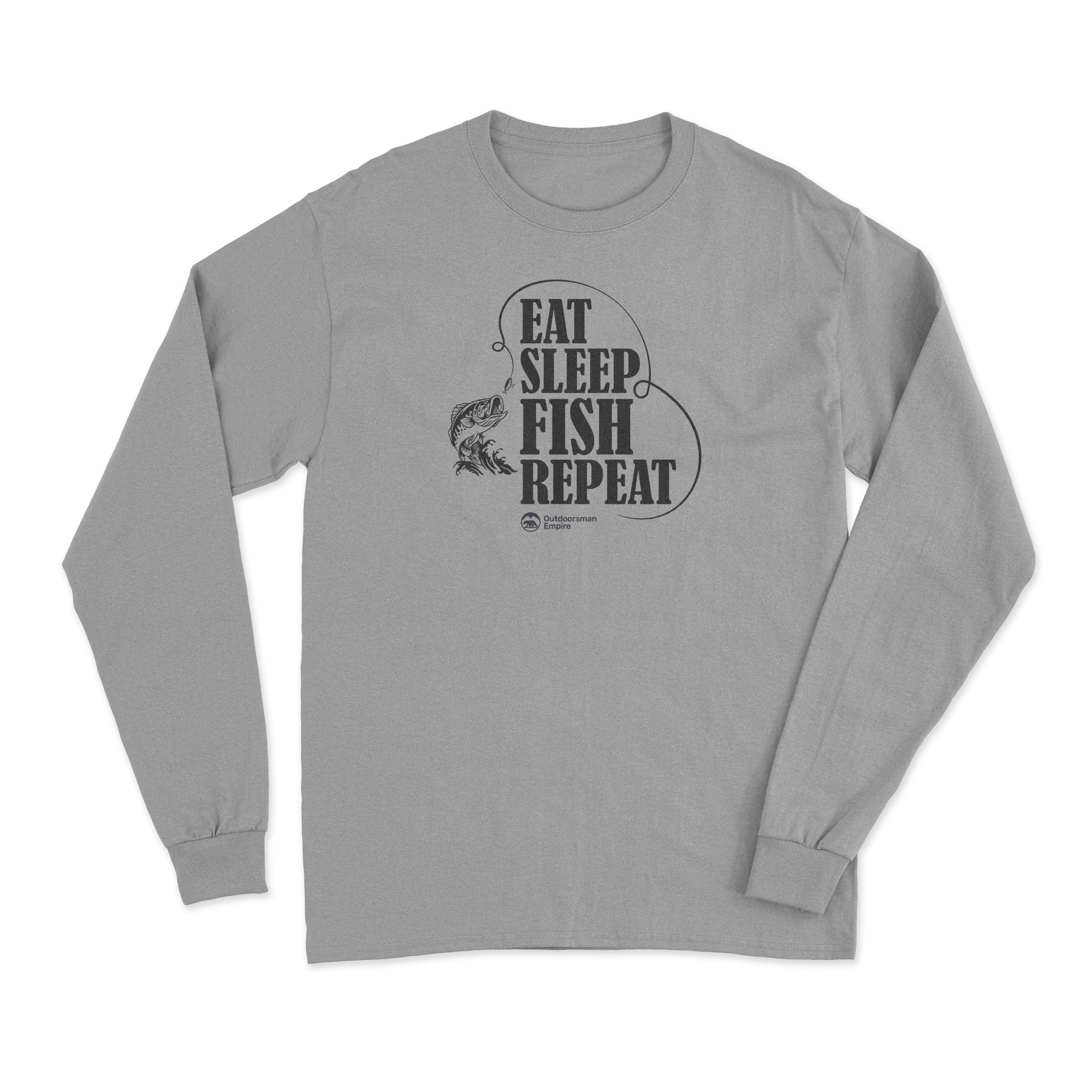 Eat Sleep Fish Repeat Men Long Sleeve Shirt Vivareflex Online