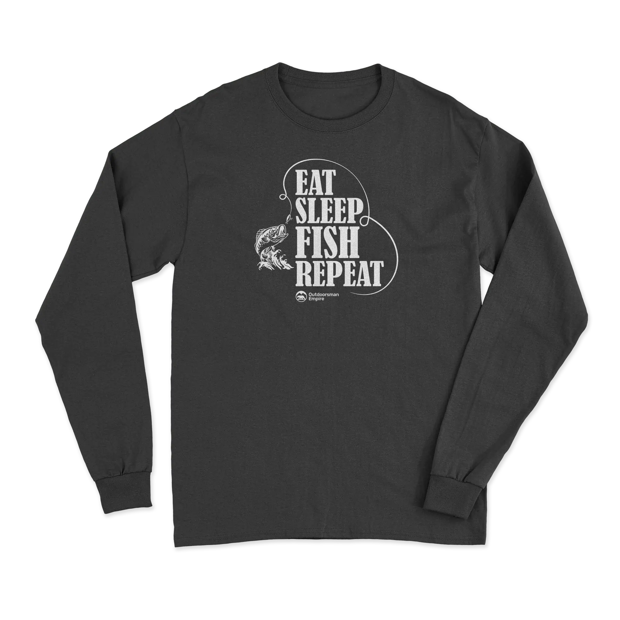 Eat Sleep Fish Repeat Men Long Sleeve Shirt Vivareflex Online