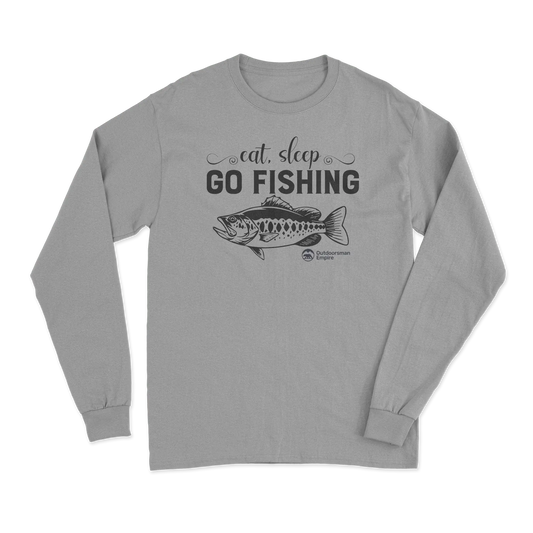 Eat Sleep Go Fishing Men Long Sleeve Shirt Vivareflex Online