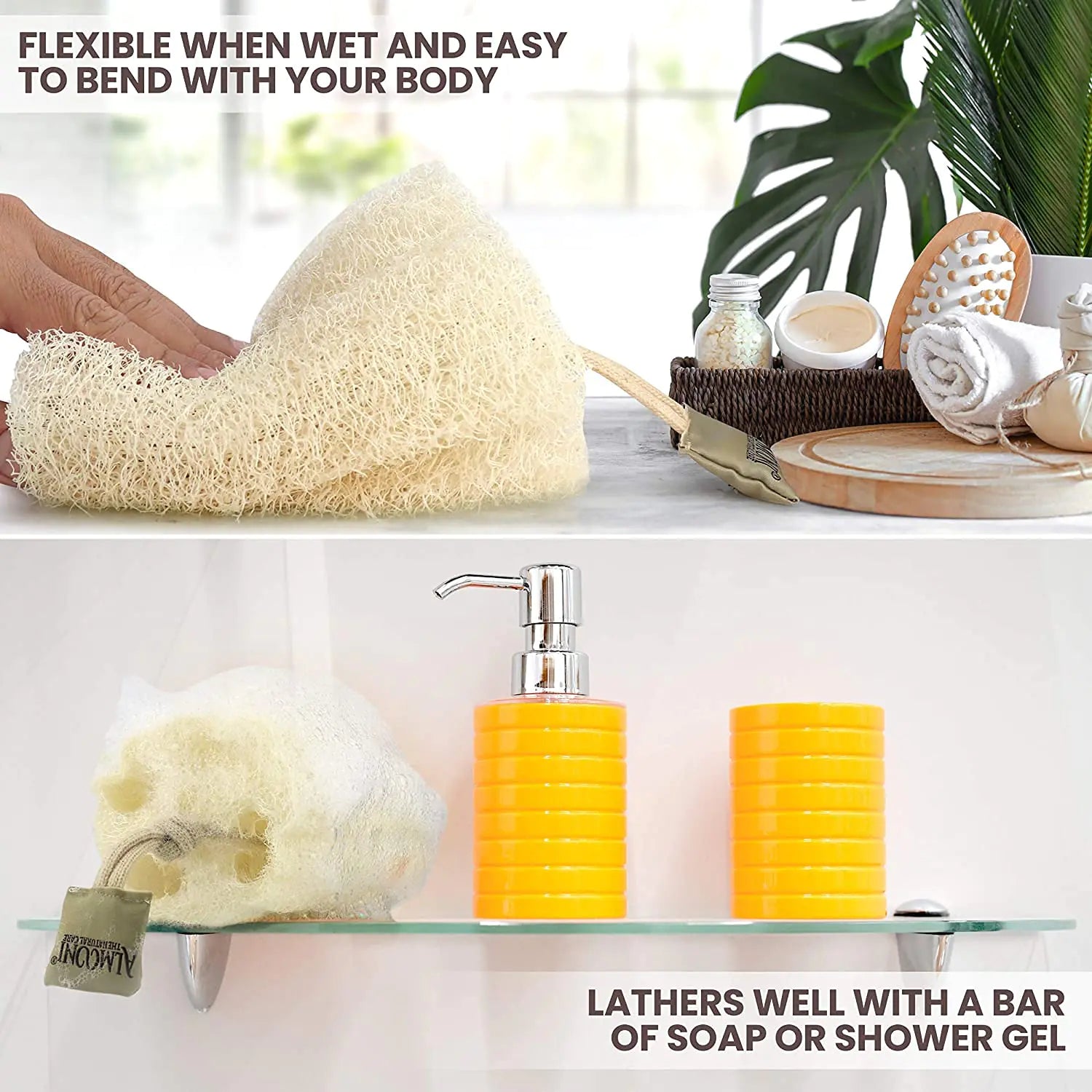 Egyptian Loofah Exfoliating Body Scrubber_Vivareflex_Online