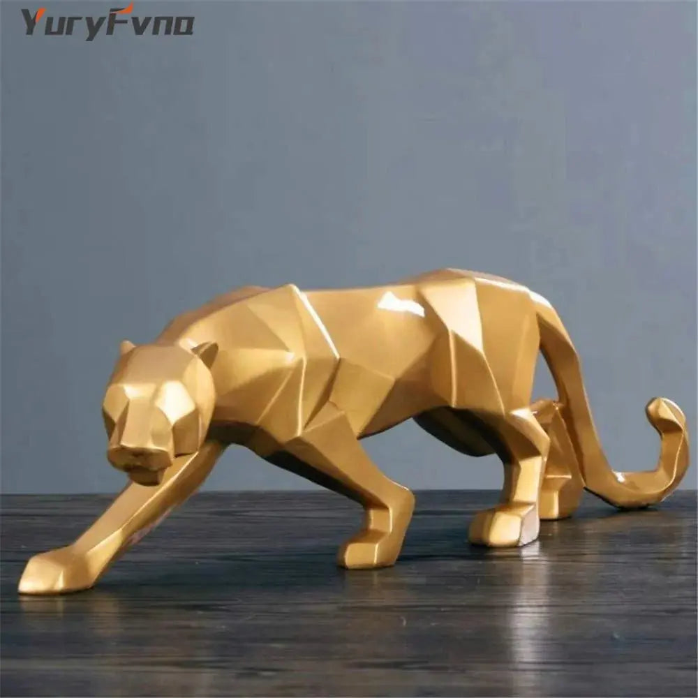 Elegant Resin Leopard Figurine: Chic Home Decor Vivareflex Online