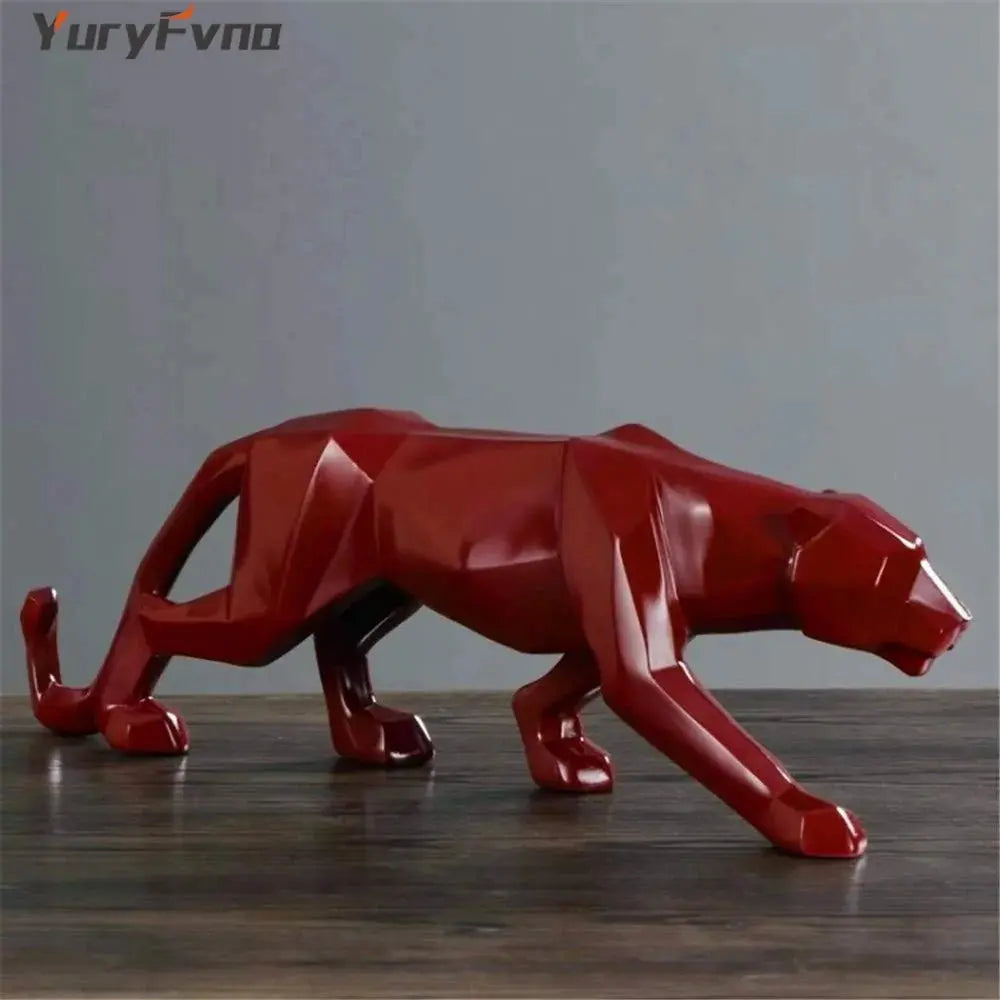 Elegant Resin Leopard Figurine: Chic Home Decor - Vivareflex Online