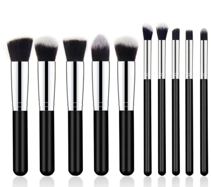 Elegant Wooden Handle Makeup Brush Set Vivareflex Online