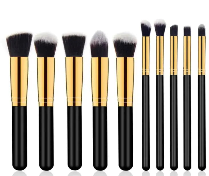 Elegant Wooden Handle Makeup Brush Set Vivareflex Online