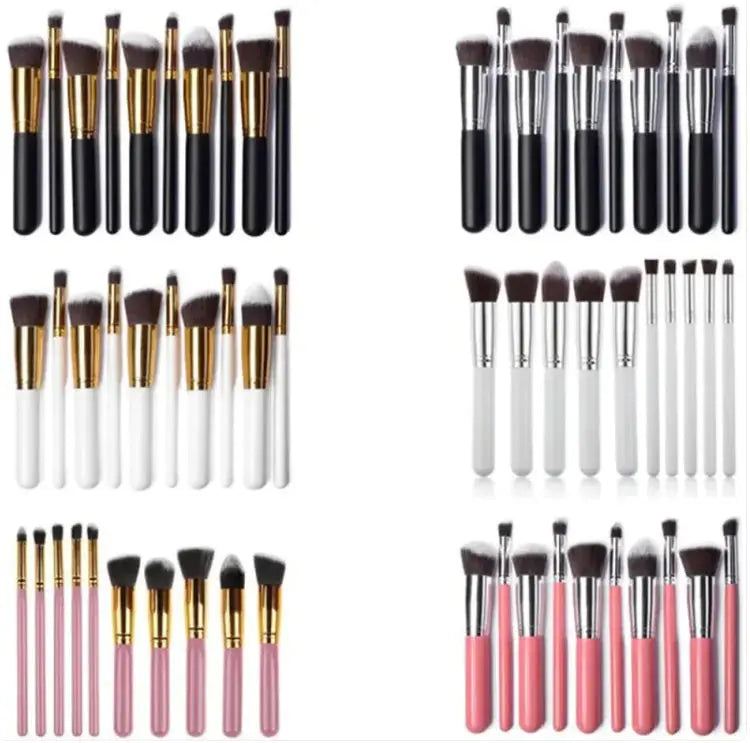 Elegant Wooden Handle Makeup Brush Set Vivareflex Online