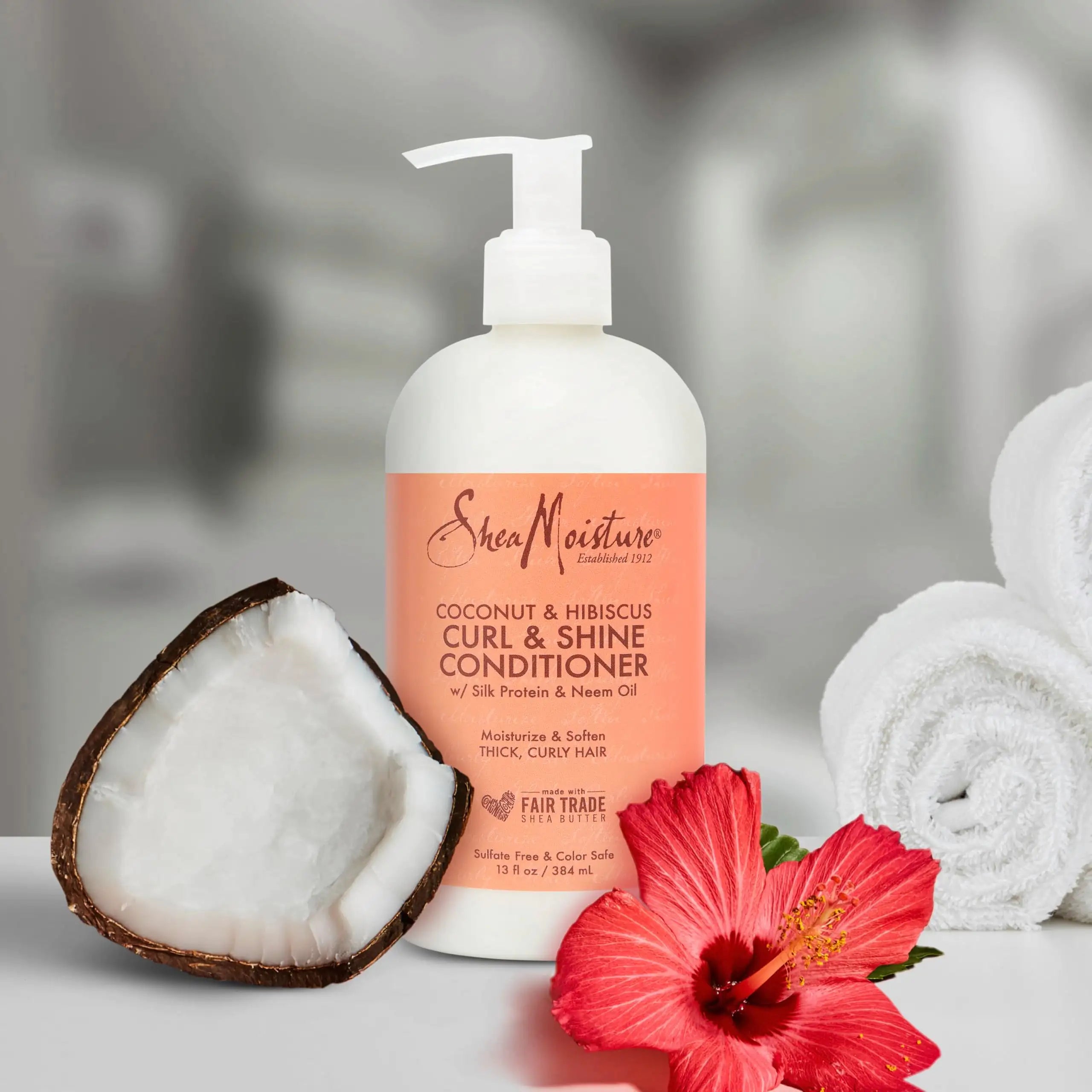 SheaMoisture Curl & Shine Conditioner - Coconut & Hibiscus for Thick, Curly Hair (13 oz) - Vivareflex Online