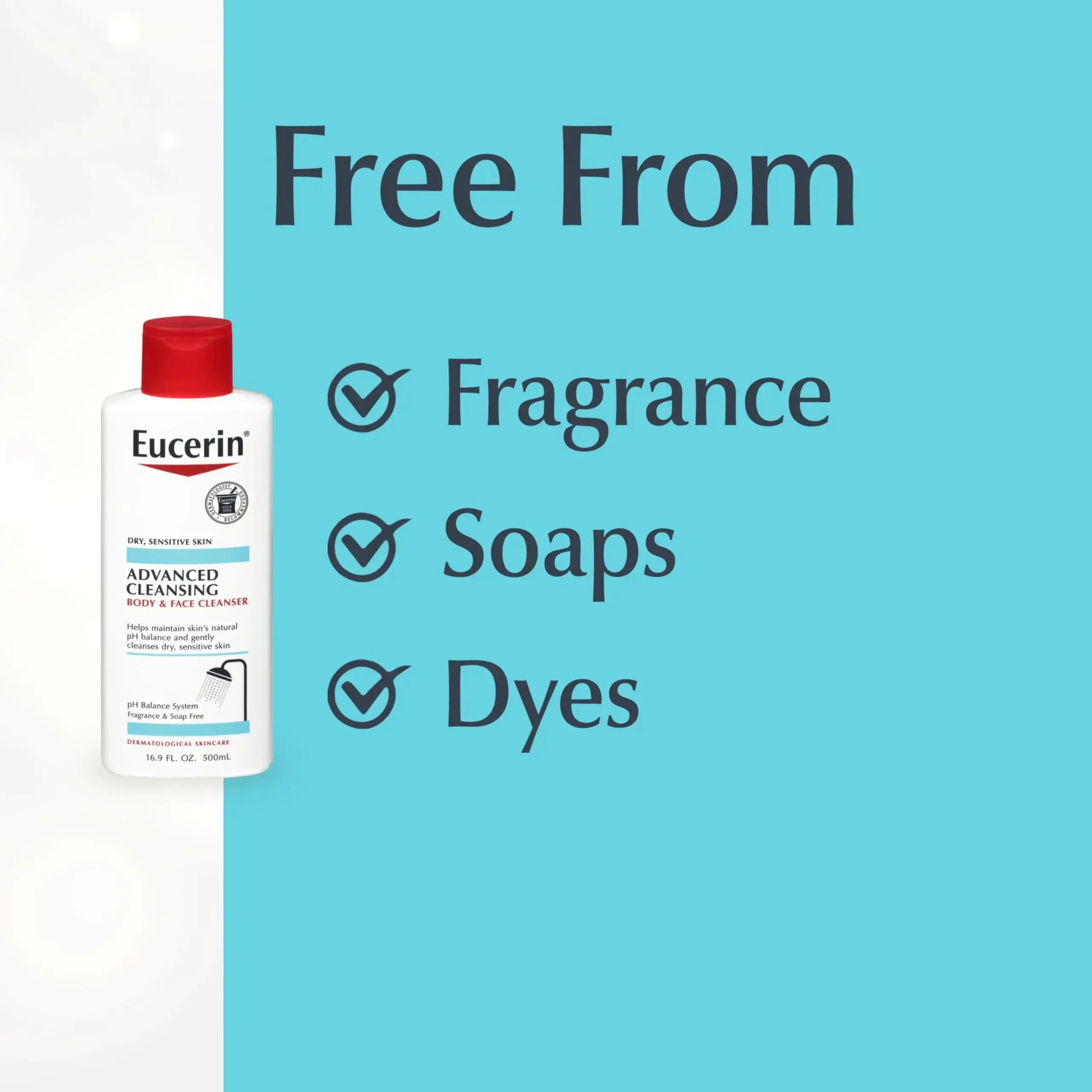 Eucerin Advanced Cleansing Body and Face Cleanser Gentle Face_Vivareflex_Online