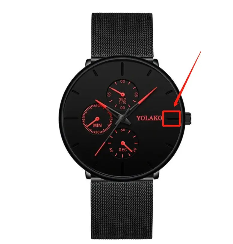 Fashion Business Watches For Men Top Brand Luxury Steel Vivareflex Online