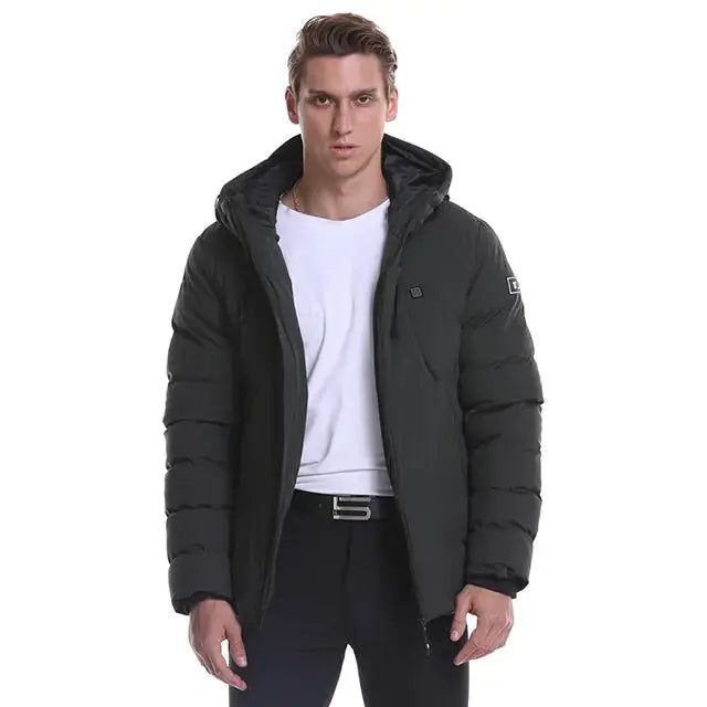 Fashion Men Women Electric Heated Jacket Heating Waistcoat USB Thermal Warm Cloth Feather Hot Sale Plus Size Winter Jacket Vivareflex Online