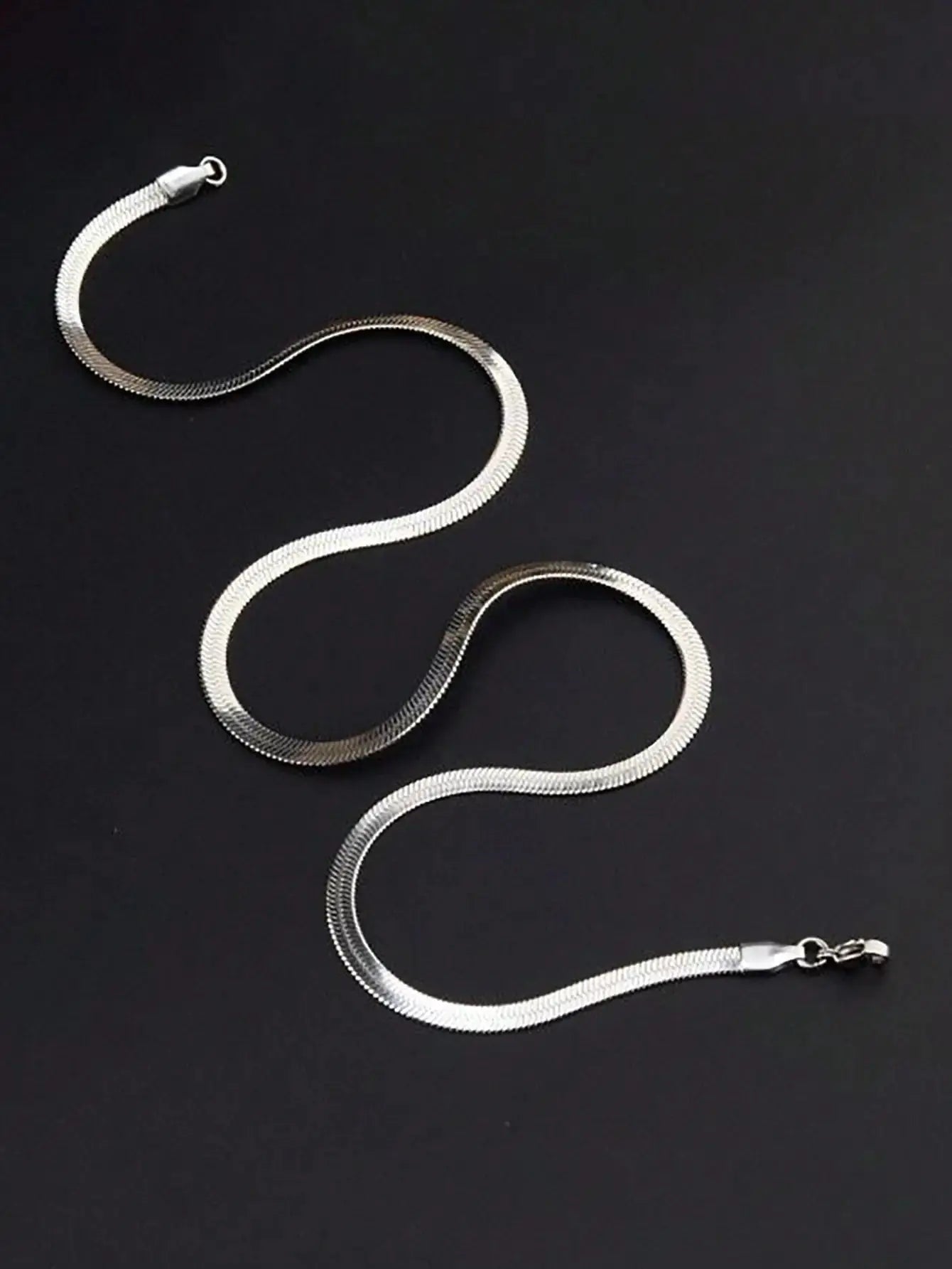 Fashionable Flat Snake Chain Necklace For Men Vivareflex Online