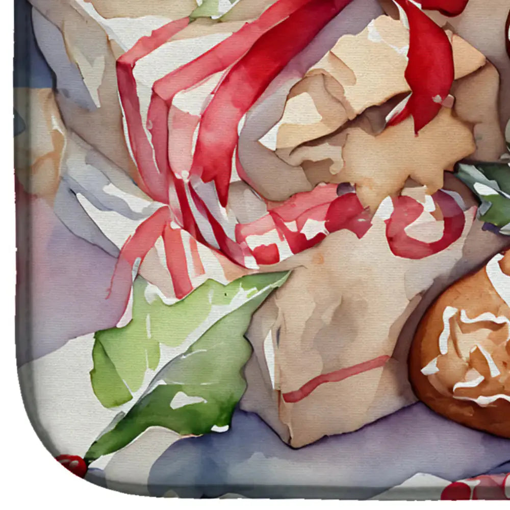 Festive Gingerbread Dish Drying Mat Vivareflex Online