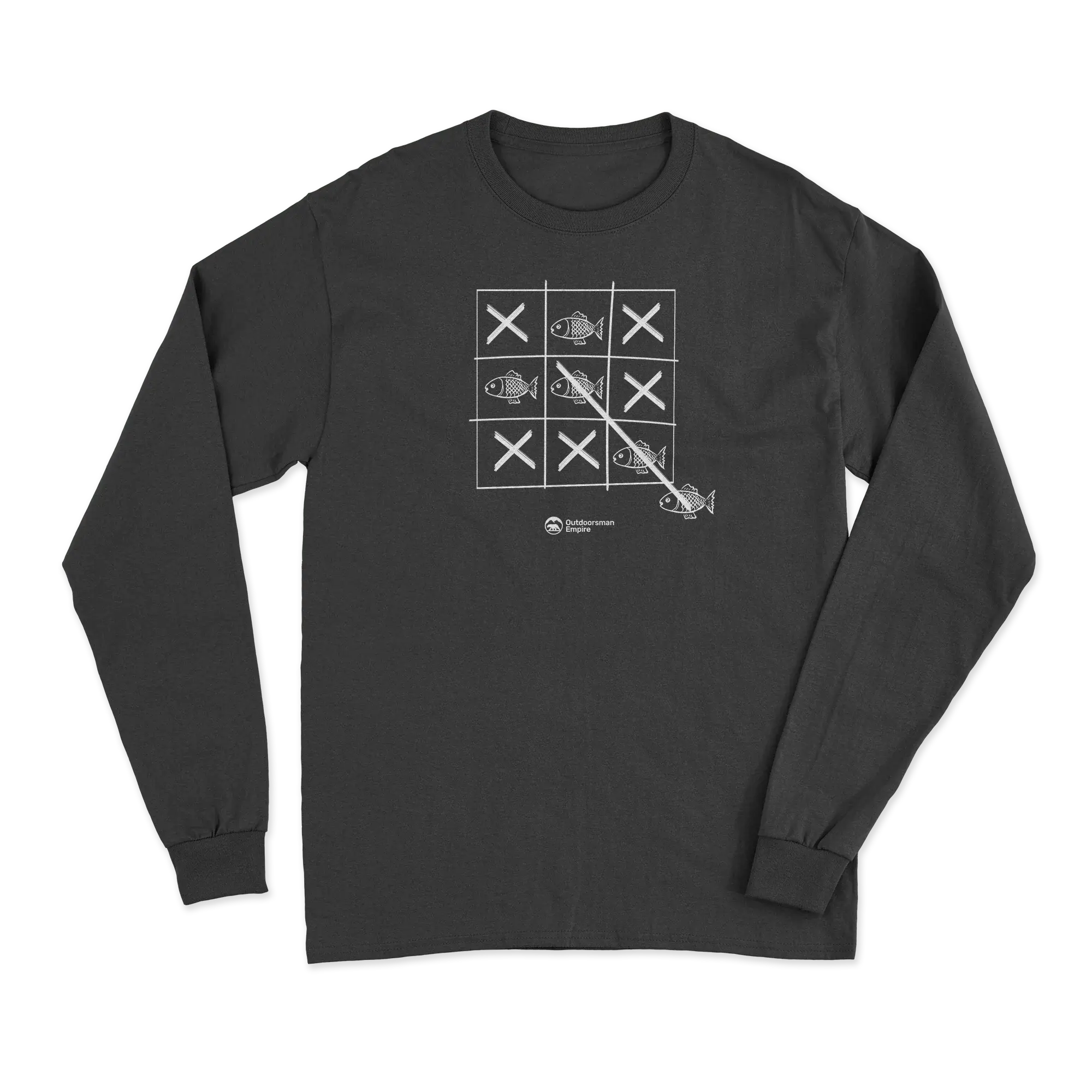Fish Tick Tack Toe Men Long Sleeve Shirt Vivareflex Online