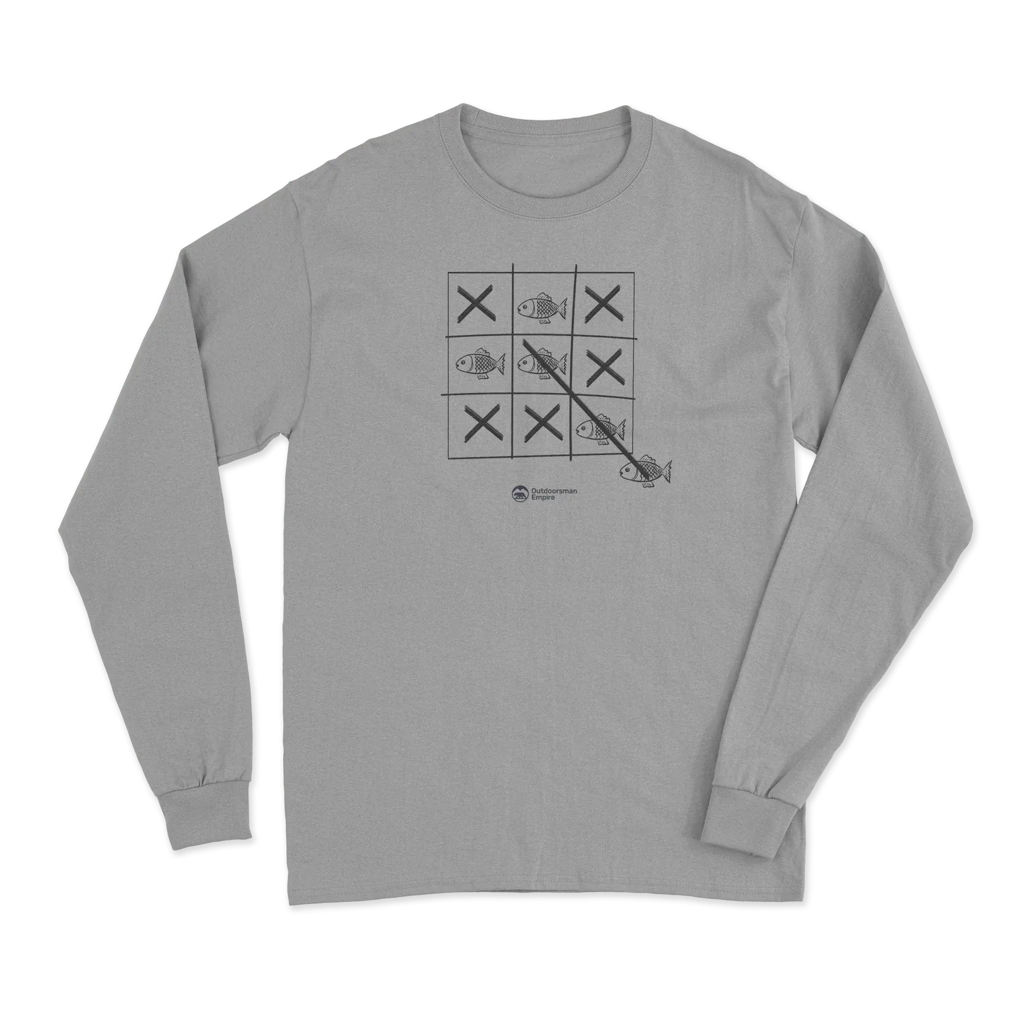 Fish Tick Tack Toe Men Long Sleeve Shirt Vivareflex Online