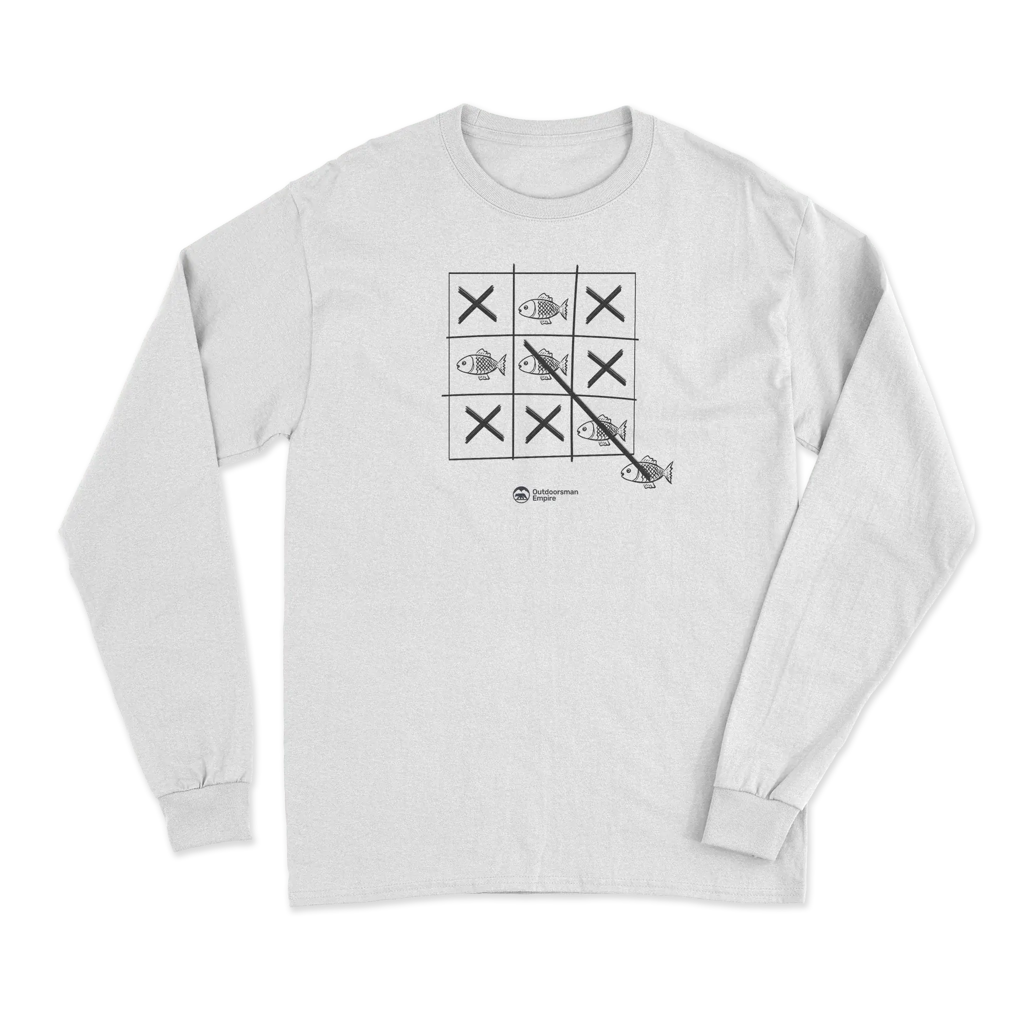 Fish Tick Tack Toe Men Long Sleeve Shirt Vivareflex Online