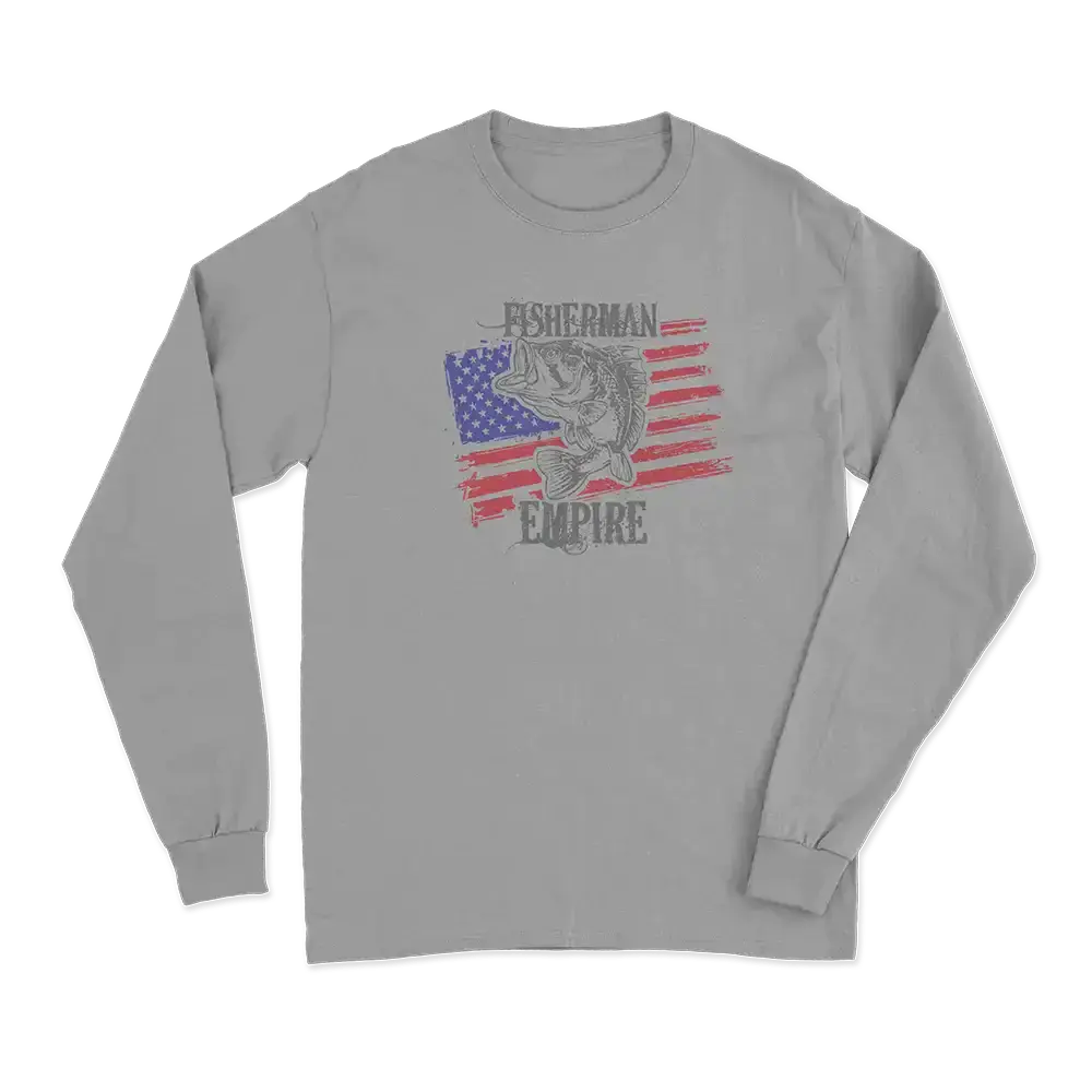 Fisherman American Empire Color Men Long Sleeve Shirt Vivareflex Online