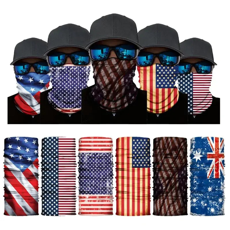 Flag Face Bandana: Multi-functional Outdoor Accessory for Men Vivareflex Online