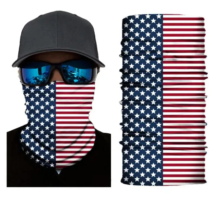 Flag Face Bandana: Multi-functional Outdoor Accessory for Men Vivareflex Online