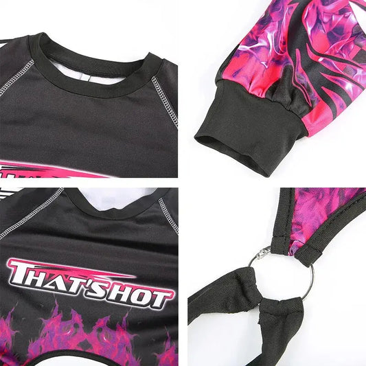 FlameStrike Backless Gothic Jumpsuit Vivareflex Online