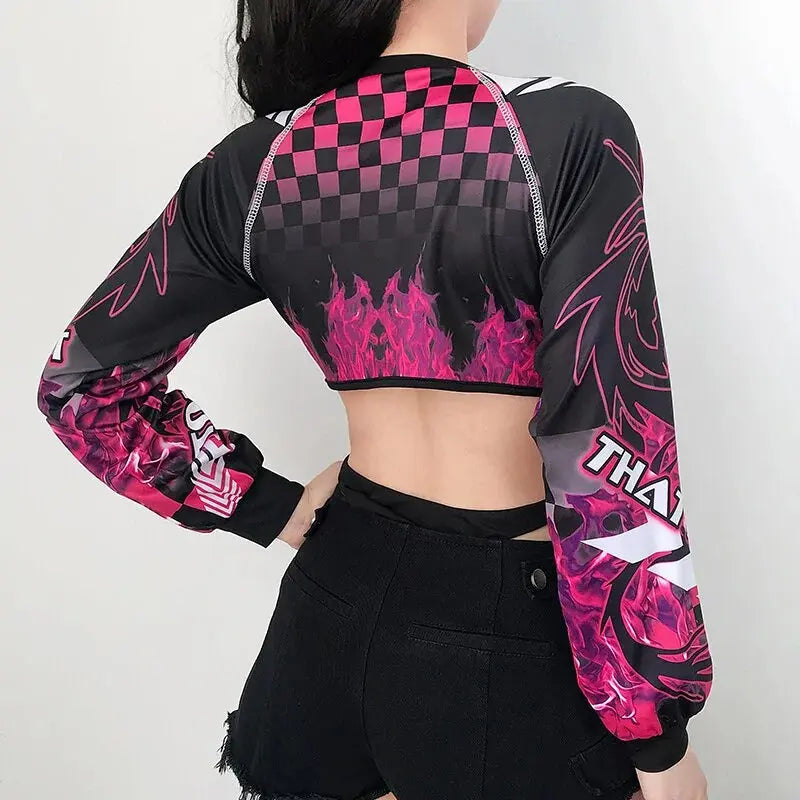 FlameStrike Backless Gothic Jumpsuit Vivareflex Online