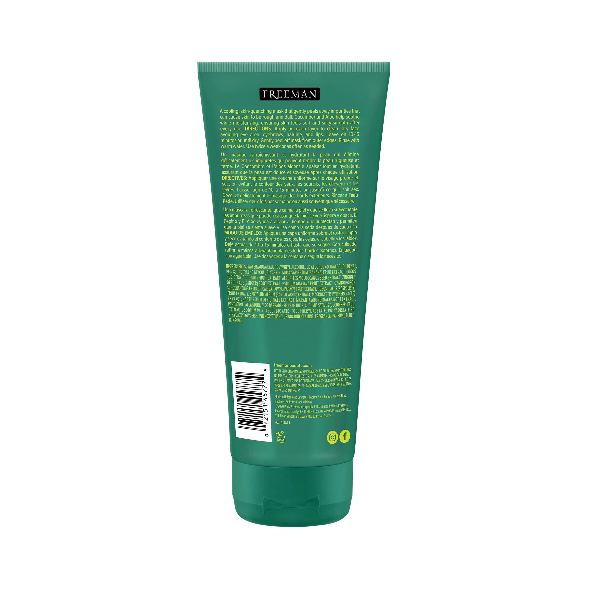 Freeman Renewing Cucumber Peel-Off Facial Mask_Vivareflex_Online