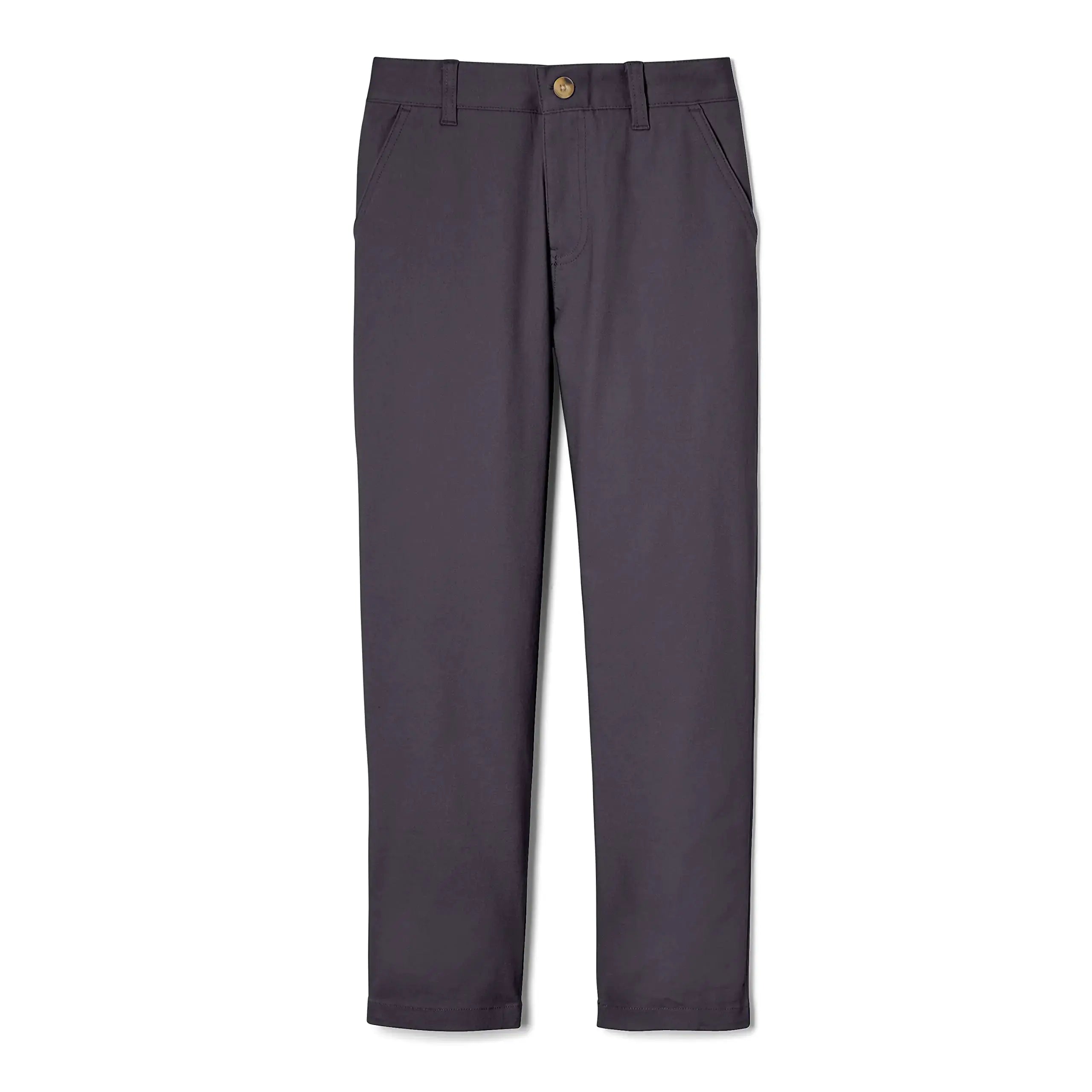 French Toast Boys' Adjustable Waist Straight Fit Stretch Twill Chino Pant 10 School Uniform Heather Gray - Vivareflex Online