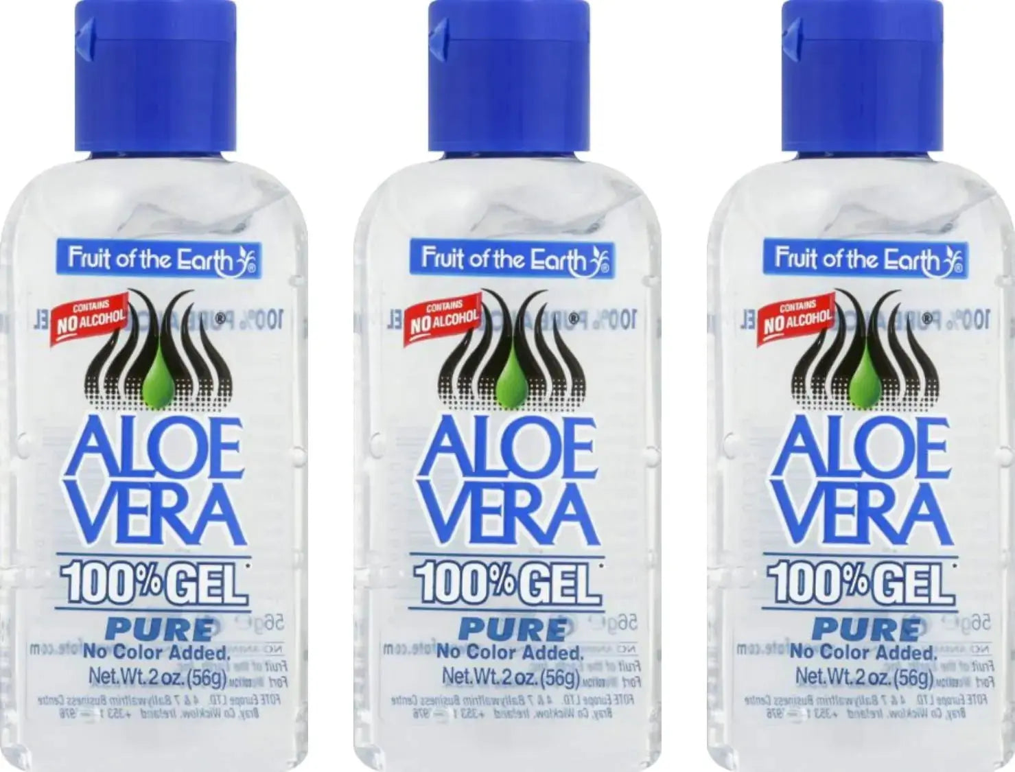 Fruit of the Earth Aloe Vera Gel, 2 oz (56 g) (Bundle of 3) Fresh 12 Ounce (Pack of 3) - Vivareflex Online