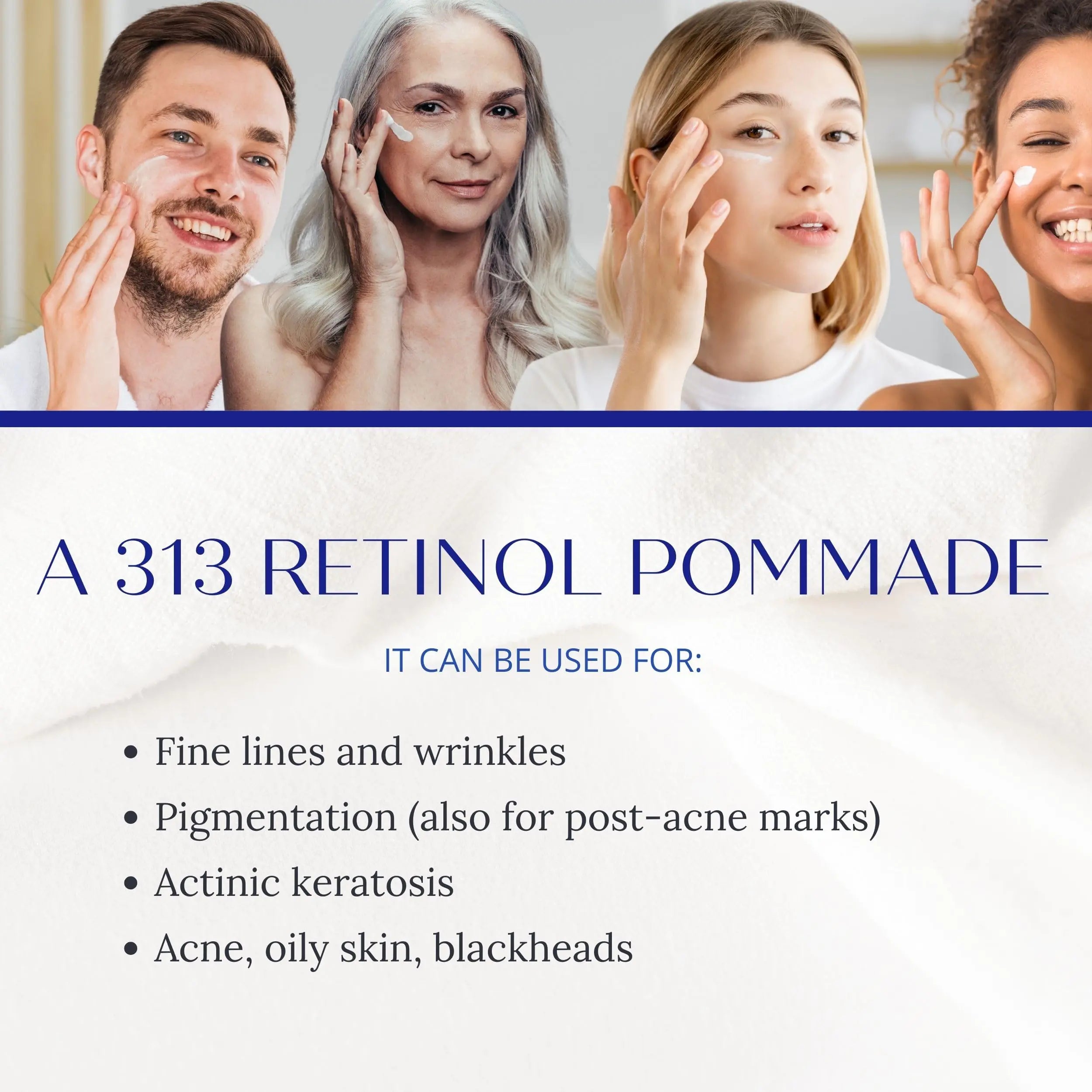 A313 Retinol Pommade Anti Aging Night Cream , The pore cleansing skin cream a313