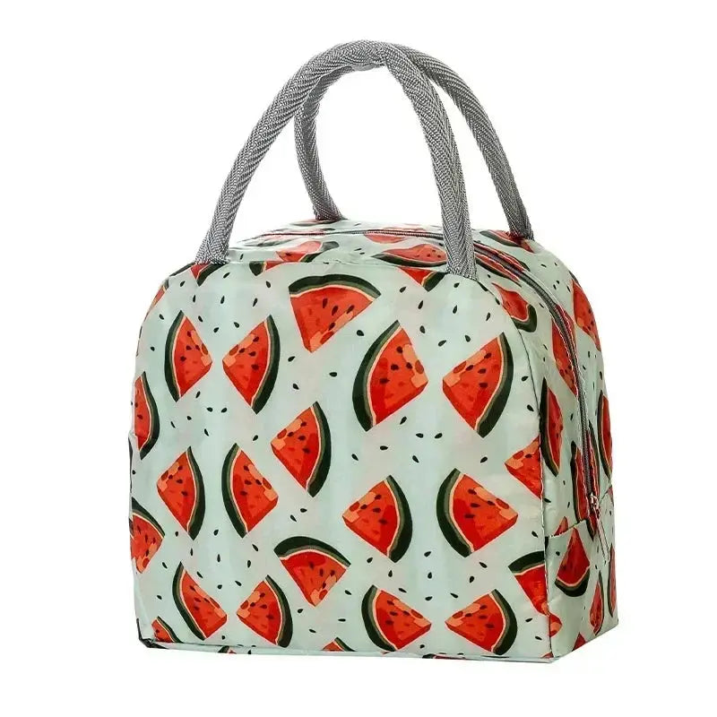 Functional Insulated Oxford Lunch Bag Flower Pattern Cooler Lunch Box Bags Thermal Food Picnic Lunch Bags for Women Kids Ultimate Bag Store