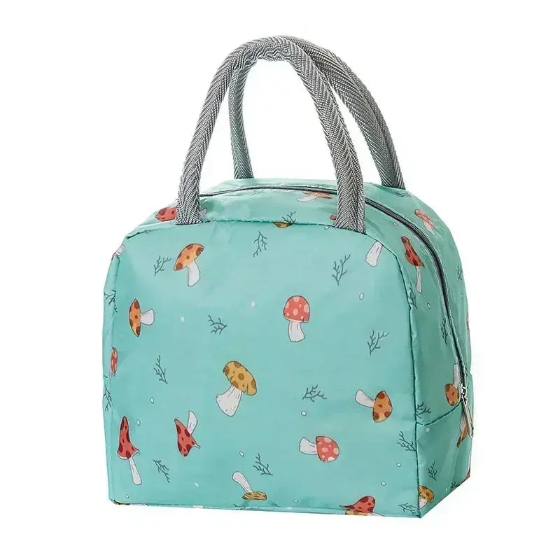Functional Insulated Oxford Lunch Bag Flower Pattern Cooler Lunch Box Bags Thermal Food Picnic Lunch Bags for Women Kids Ultimate Bag Store