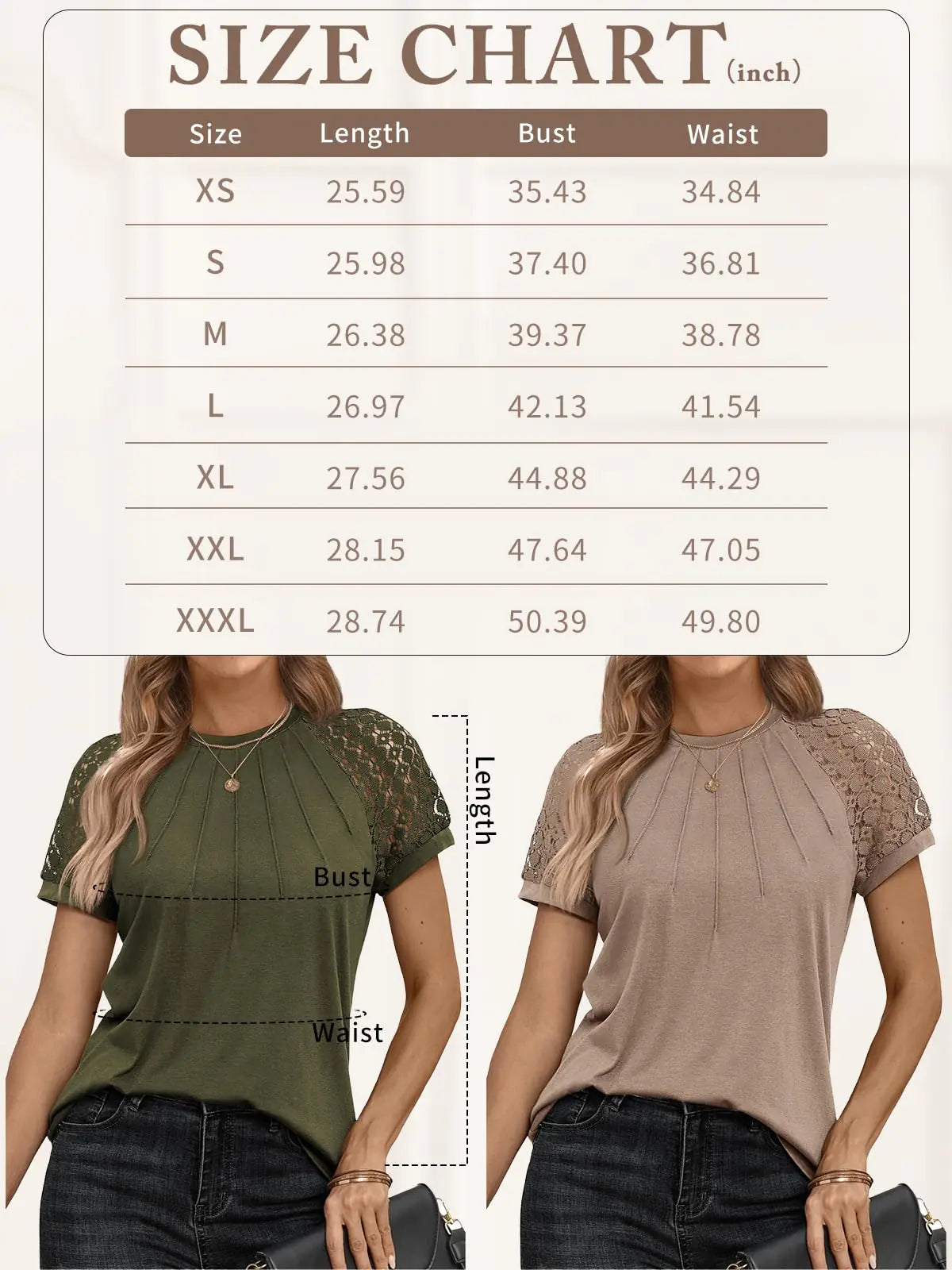 AUTOMET Womens Tshirts Trendy Fashion Tops Lace Short Sleeve Business Tee Shirts Casual - Vivareflex Online