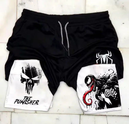 Marvel Spider-Man Venom Gym Shorts Men Fitness Vivareflex Online