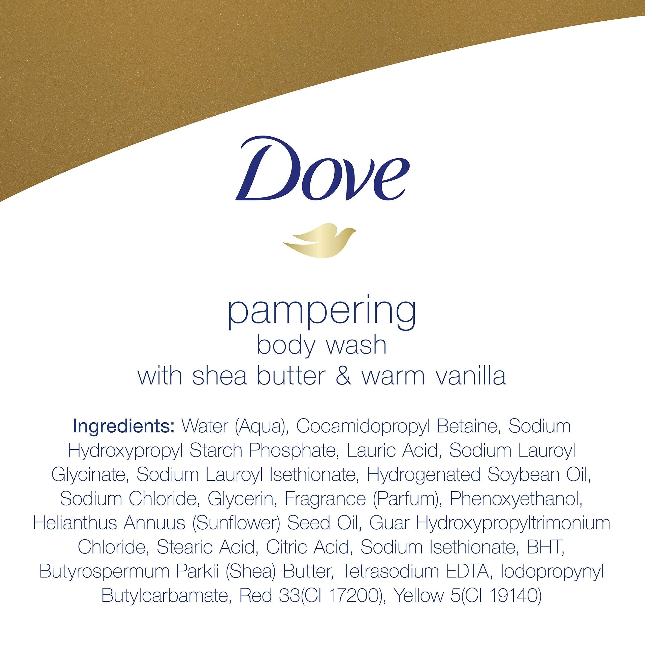 Dove Purely Pampering Body Wash for Dry Skin – Shea Butter & Warm Vanilla, 22 Fl Oz (Pack of 4) - Vivareflex Online