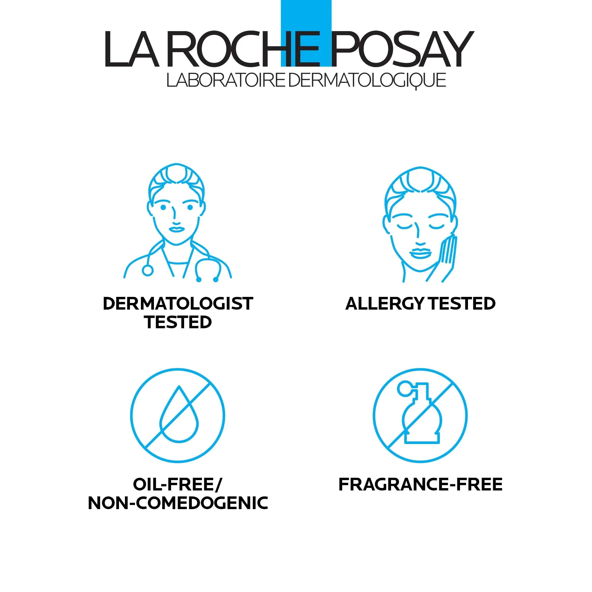 La Roche-Posay Effaclar Mat | Hidratante diario para pieles grasas | Reduce visiblemente la apariencia de los poros | Hidratante matificante sin aceite | Suaviza la textura de la piel | No comedogénico y probado por dermatólogos