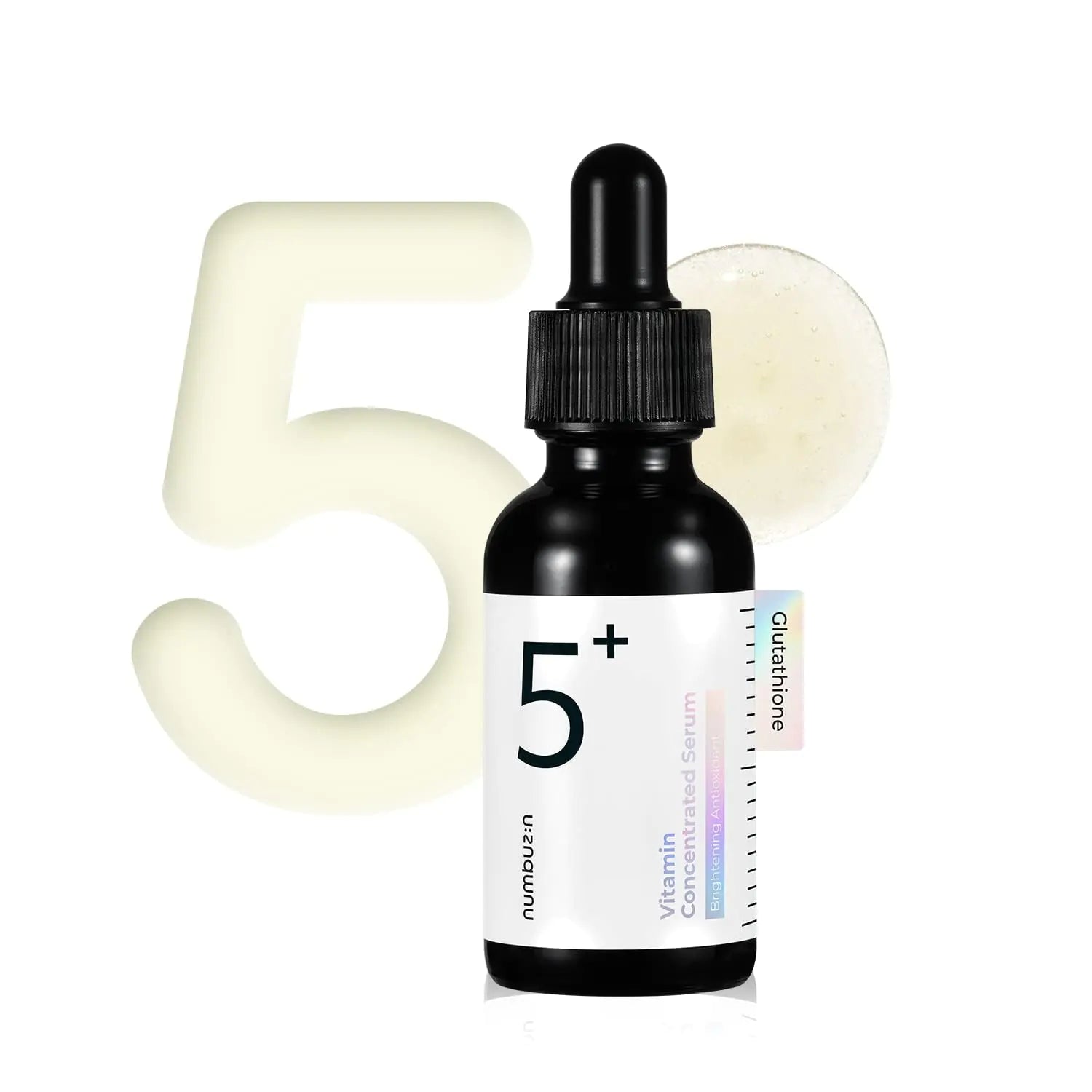 Numbuzin No.5+ Vitamin Concentrated Serum | Glutathione & Vitamin Serum, Radiant Skin, Korean Skin Care for Face - Vivareflex Online