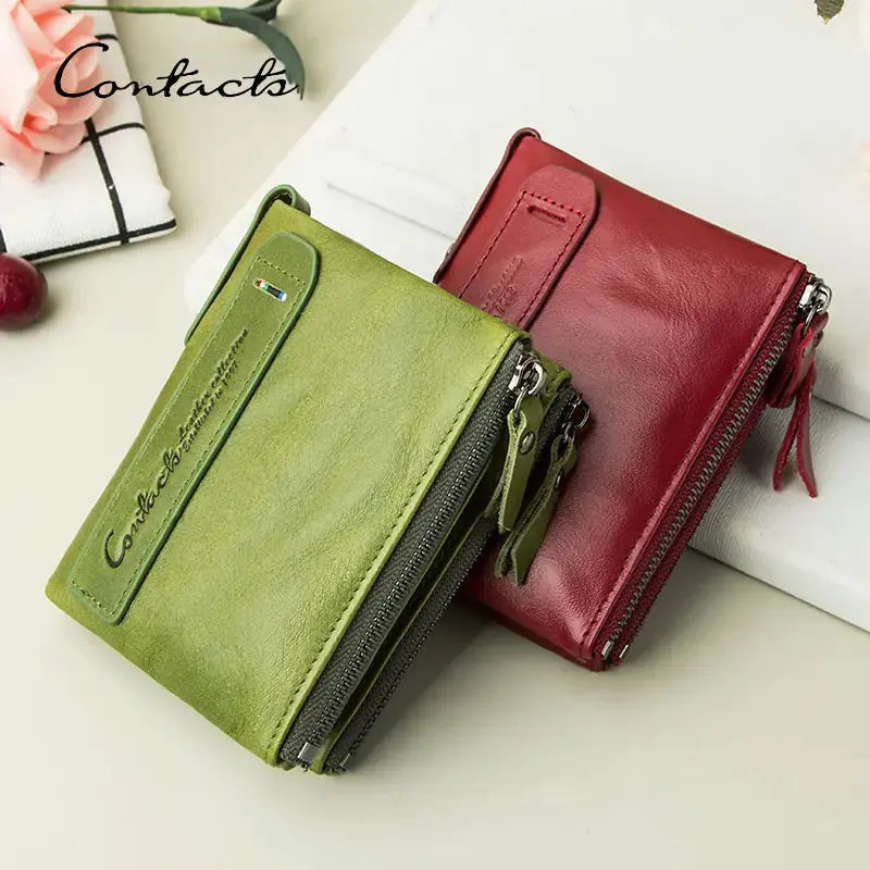Genuine Leather Wallets for Women Short Bifold Fashion Women Vivareflex Online