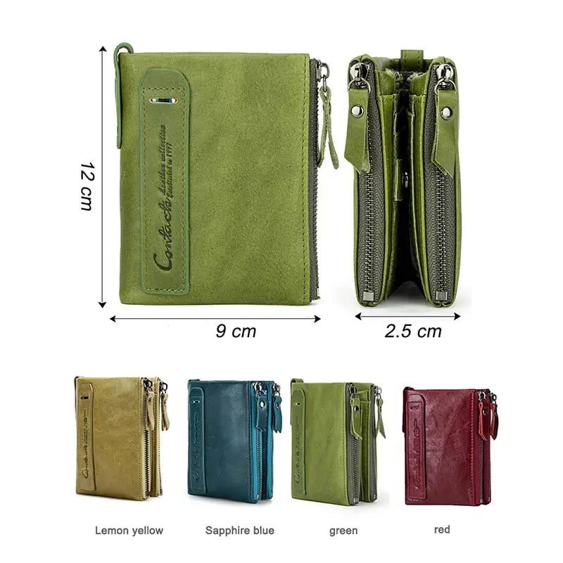 Genuine Leather Wallets for Women Short Bifold Fashion Women Vivareflex Online