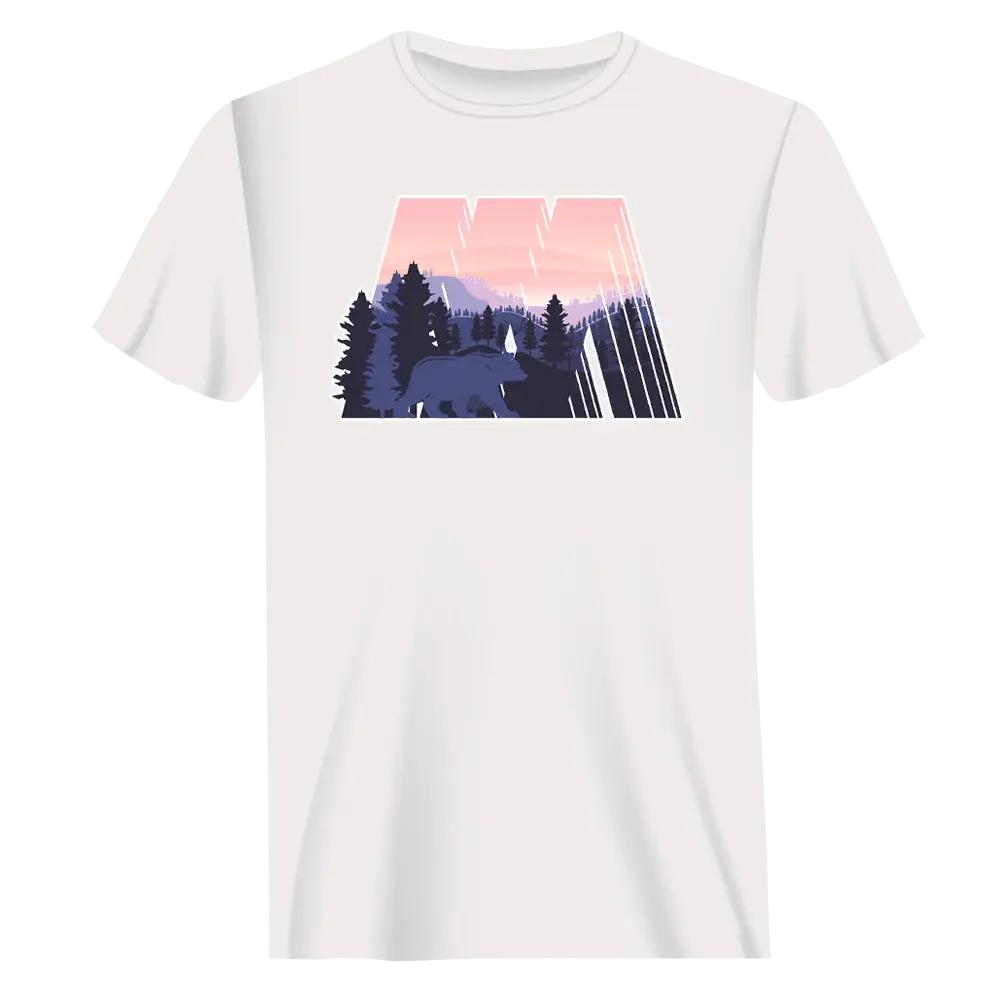 Geometric Camping T-Shirt for Men Vivareflex Online