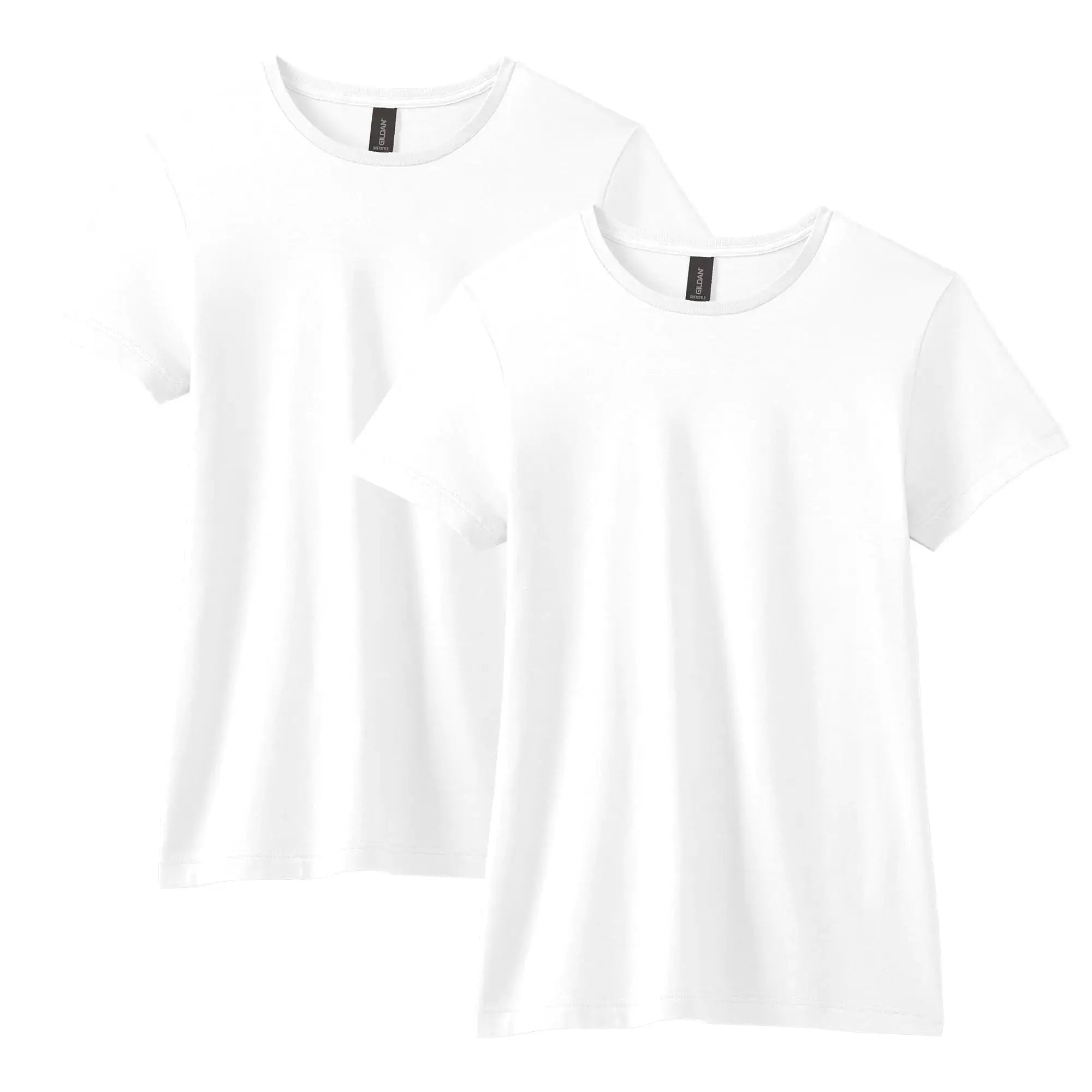 Gildan Women's Softstyle Cotton T-Shirt (2-pack) - X-Large, White Color_Vivareflex_Online