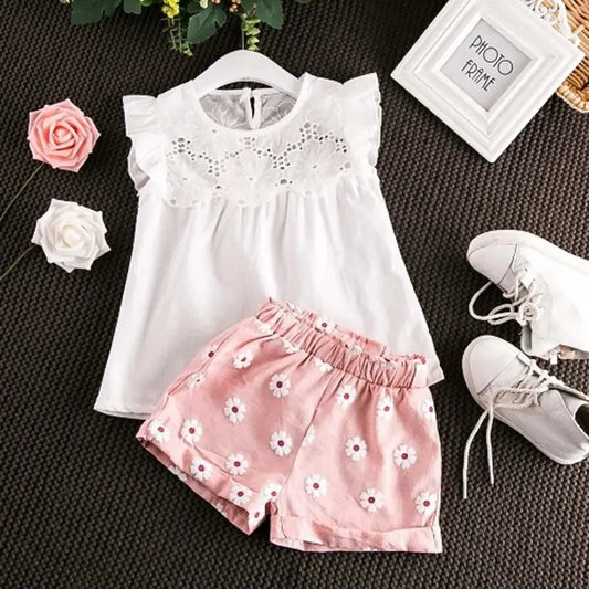 Girls Lace Top And Shorts Set Vivareflex Online