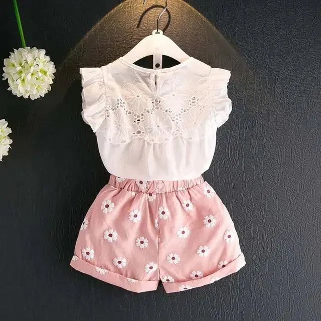 Girls Lace Top And Shorts Set Vivareflex Online